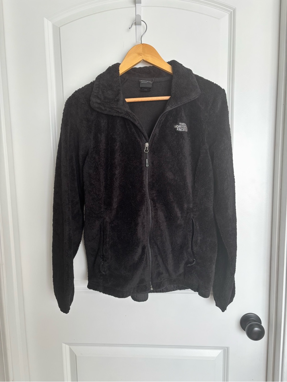 The North Face Black Teddy Fleece Zip-Up Jacket for Women